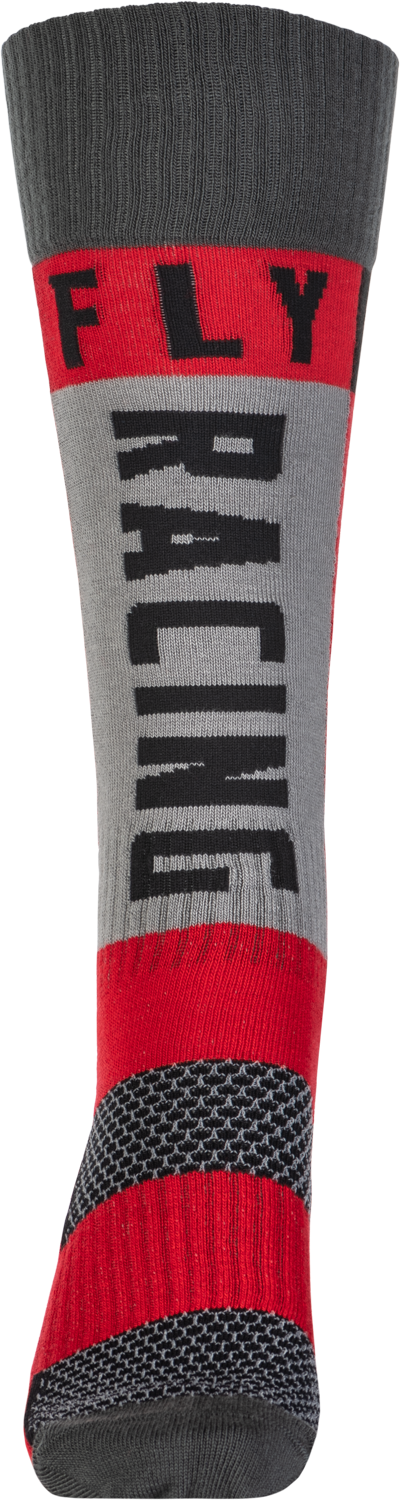 Mx Socks Thick Red/Grey Lg/Xl