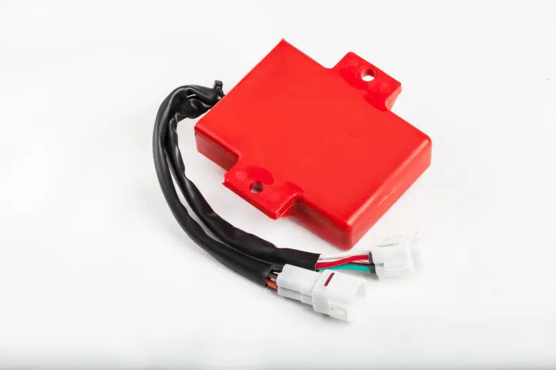 Red CDI box with wiring harness for powersports RV parts & accessories