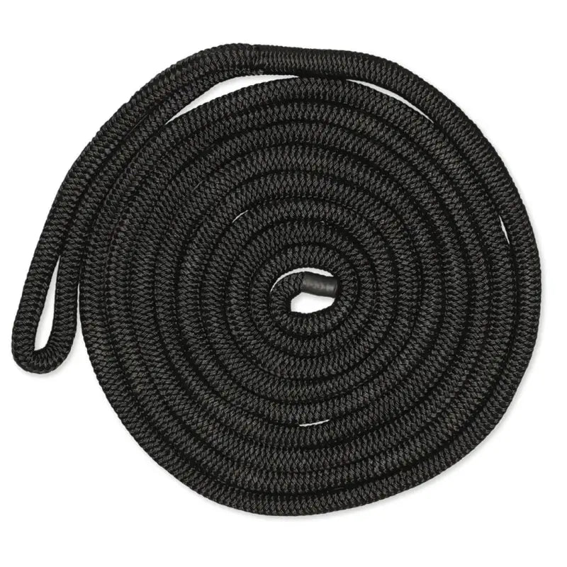 CDL1215BK Cmp Group 1/2In-15Ft Dblbrd Dockline Blk - Boat Dock Line