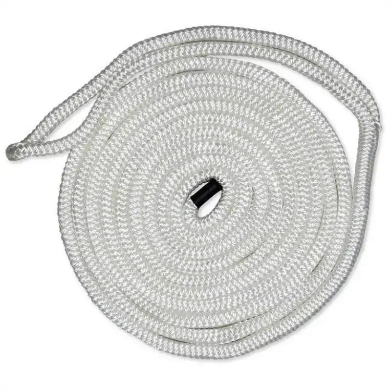 CDL1215WH Cmp Group 1/2In-15Ft Dblbrd Dockline Wht - Boat Dock Line