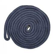 Coiled blue and gray rope for CDL1225NY CMP dockline 1/2In-25Ft heavy-duty use
