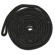 Coiled black mooring rope by CDL3815WG CMP Group 3/8In-15Ft Dblbrd CMP Dockline