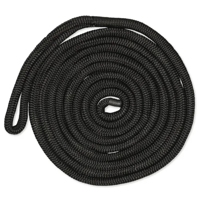 CDL3825BK Cmp Group 3/8In-25Ft Double Braided Dockline in Black - Durable, reliable marine rope for secure boat mooring, ideal for RV, Automotive, Powersports, off-road, marine, exterior, truck accessories, interior, truck bed, RV parts, Marine, AVADA - Best Sellers, Must Haves