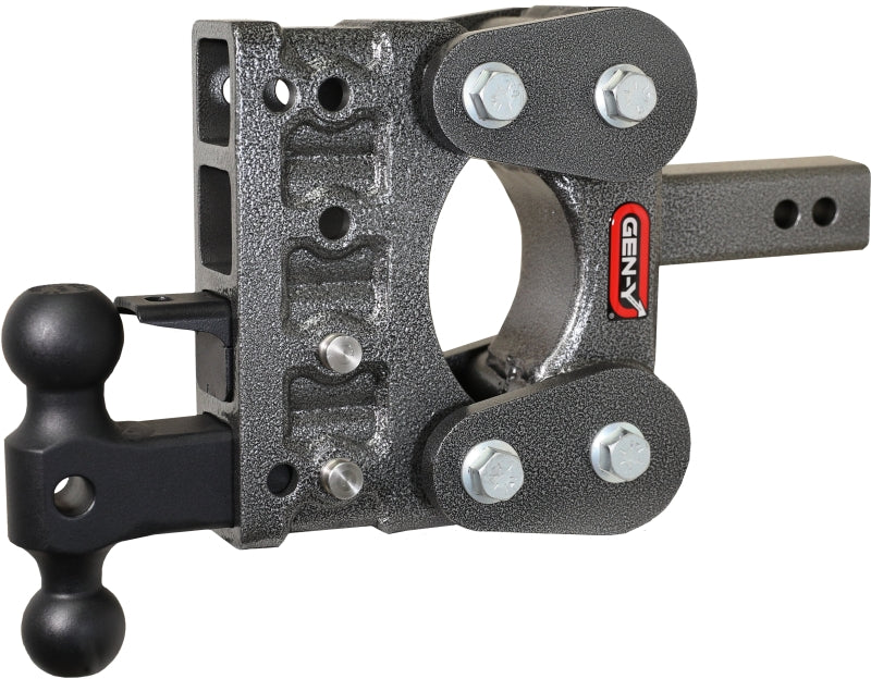 GEN-Y Hitch GH-1024 Gen Y The Boss TorsionFlex 2In Shank 5In Drop 10K Hitch w/ GH-031 Dual-Ball / GH-032 Pintle Lock