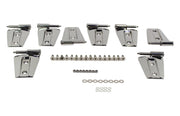 Kentrol 30576 Kentrol 07-18 Jeep Wrangler JK Door Hinge Set 8 Pieces 4 Door- Polished Silver