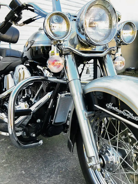 Center Frame Mount Oil Cooler Non Abs  St `01 17  Chrome 