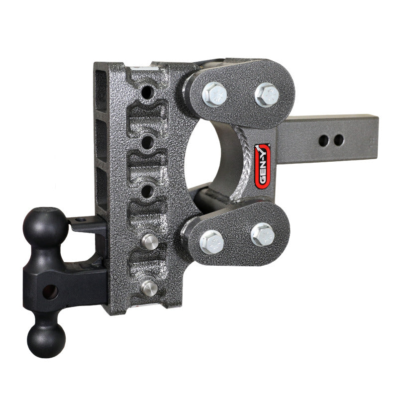 GEN-Y Hitch GH-1125 Gen Y The Boss TorsionFlex 2.5In Shank 7.5In Drop 16K Hitch/ GH-051 Dual-Ball/ GH-032 Pintle Lock