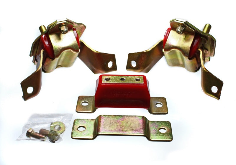 Energy Suspension 4.1124R Energy Suspension 84-95 Ford Mustang 5.0 (302c.i.) V8 Red Motor & Transmission Mount Set
