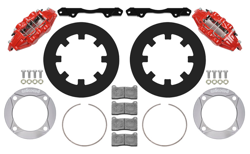 Wilwood 140-16632-R Wilwood 2014+ Polaris RZR XP 1000 Front Kit 11.25in - Red