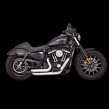 Vance & Hines HD Sportster 14-22 Shortshots Stag Chrome Full System Exhaust - 17329