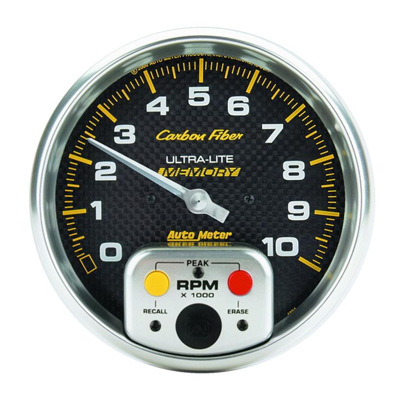 AutoMeter 4727 Autometer Carbon Fiber 52mm 100 PSI Electronic Oil Pressure Gauge