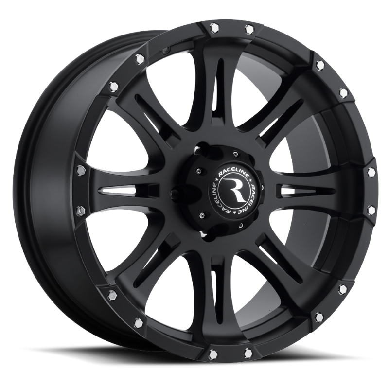 Raceline 981-68080 Raceline 981 Raptor 16x8in / 8x165.1 BP / 0mm Offset / 130.81mm Bore - Satin Black Wheel
