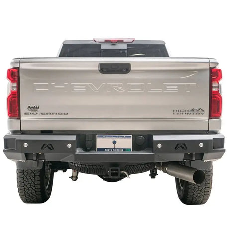 CH20-W4951-1 Fab Fours Premium Rear bumper on a Chevy Silverado, RV, Automotive, Powersports, off-road, marine, exterior, truck accessories, interior, truck bed, rv parts, Bumpers, Grilles & Guards, AVADA - Best Sellers, Must Haves