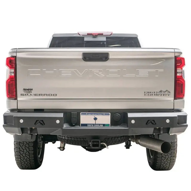 CH20-W4951-1 Fab Fours Premium Rear bumper on a Chevy Silverado, RV, Automotive, Powersports, off-road, marine, exterior, truck accessories, interior, truck bed, rv parts, Bumpers, Grilles & Guards, AVADA - Best Sellers, Must Haves