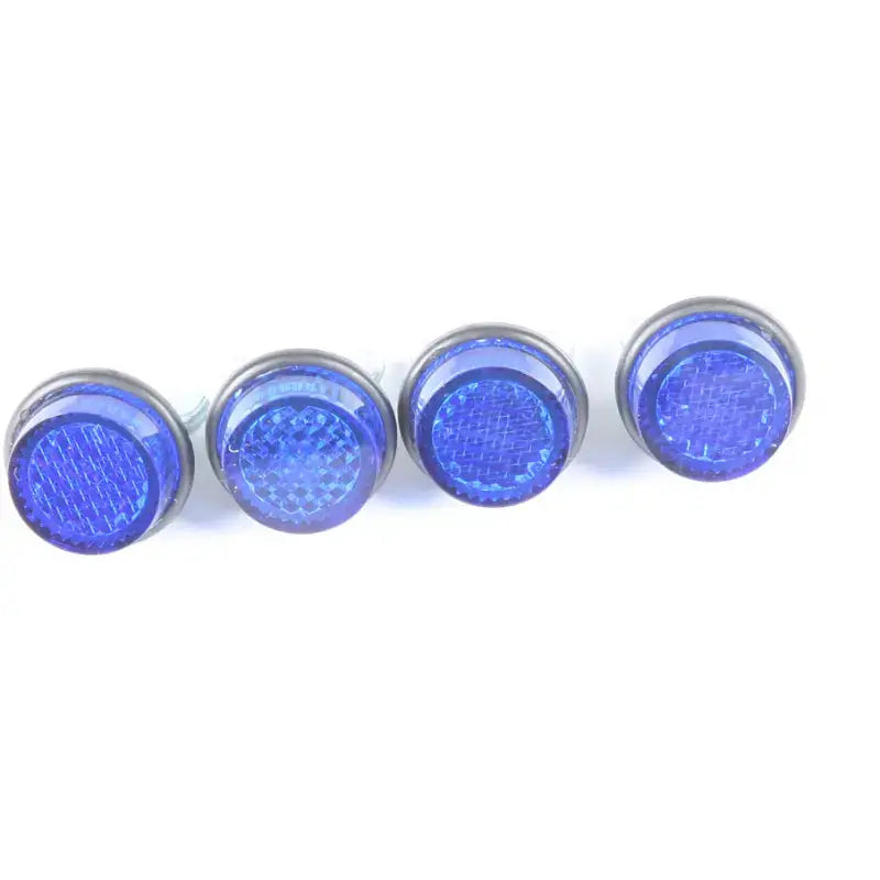 CHRIS PRODUCTS Mini Reflectors Blue 4/Pk for Powersports