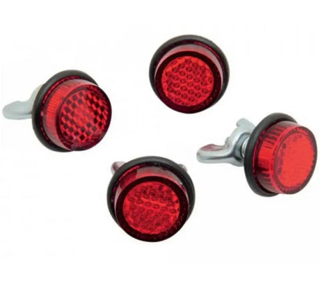 CH4R Chris Products Mini-Reflectors Red 4/Pk - RV and Auto Parts