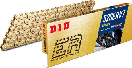 D.I.D Chain 520erv7 120l Gold/Gold for Powersports