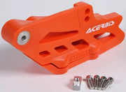 Acerbis Chain Guide Block Orange, 100% PA6, shock-resistant, durable, easy to mount, 200g.