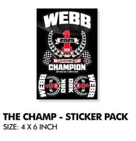 The Champ Cw2 Sticker Pack 4x6 Sheet - DBK