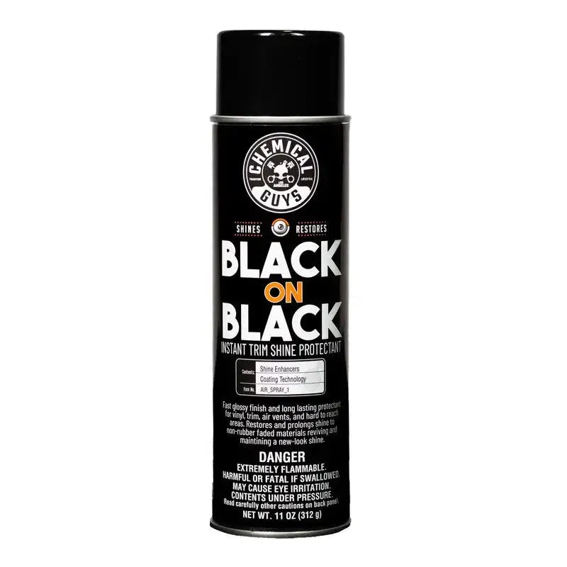 Chemical Guys Black on Instant Trim Shine Spray Dressing - 11oz - Case of 6 - Truck & Automotive