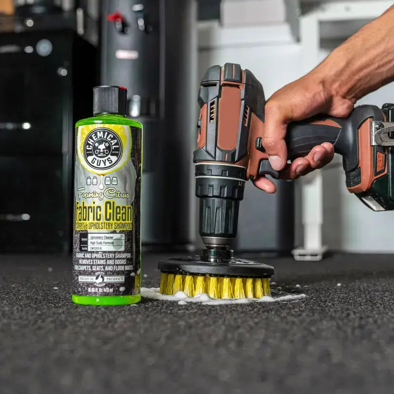 Chemical Guys Carpet Brush w/Drill Attachment - Medium Duty - Case of 24 - Truck & Automotive