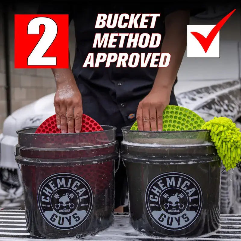 Chemical Guys Heavy Duty Detailing Bucket Smoked Black (4.5 Gal) - Case of 12 - Truck & Automotive
