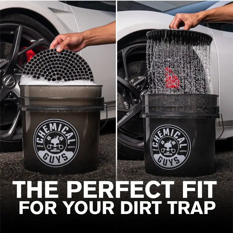 Chemical Guys Heavy Duty Detailing Bucket Smoked Black (4.5 Gal) - Case of 12 - Truck & Automotive