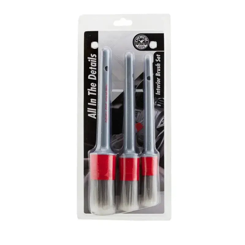 Chemical Guys Interior Detailing Brushes - 3 Pack - Case of 12 - Truck & Automotive