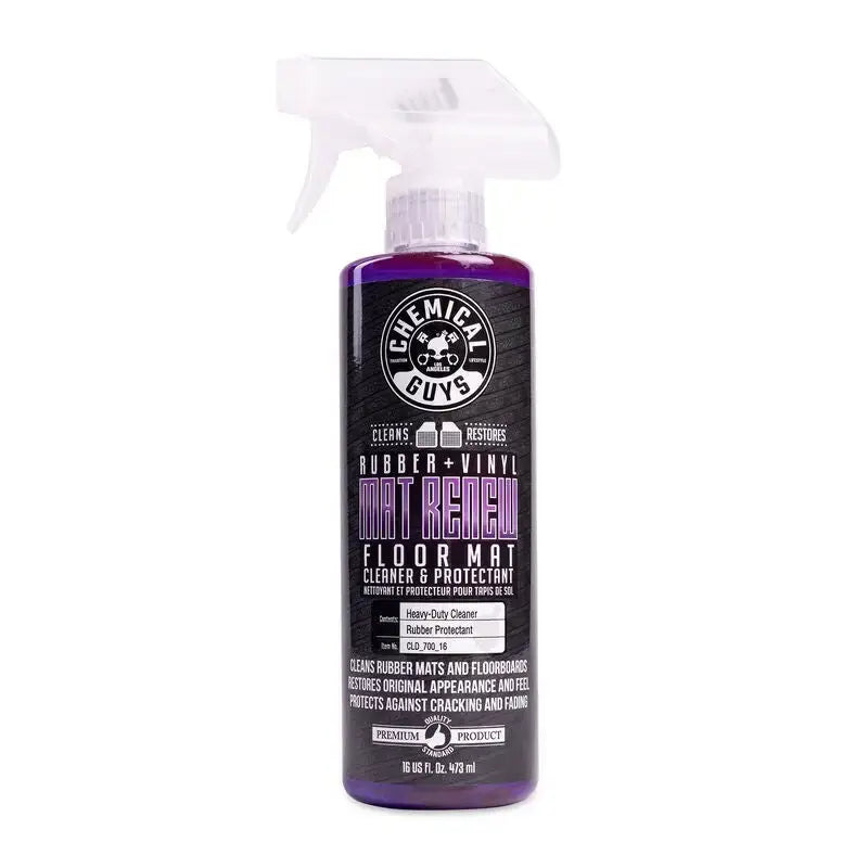 Chemical Guys Mat ReNew Rubber + Vinyl Floor Cleaner & Protectant - 16oz - Case of 6 - Truck Automotive