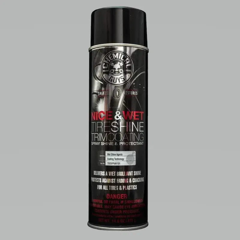 Chemical Guys Nice & Wet Tire Shine Protective Coating for Rubber/Plastic - Case of 6 - Truck Automotive