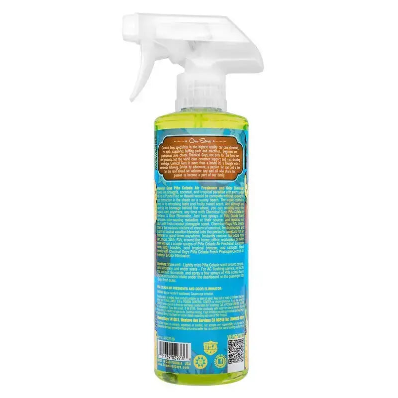 Chemical Guys Pina Colada Air Freshener & Odor Eliminator - 16oz - Case of 6 - Truck Automotive