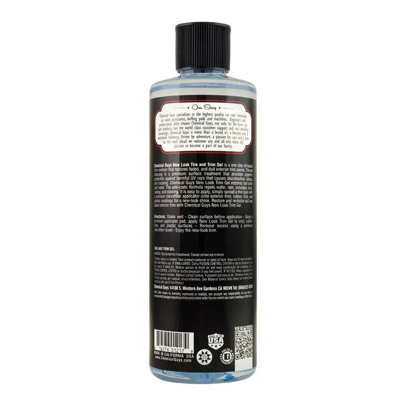 Chemical Guys Tire & Trim Gel for Plastic Rubber - 16oz - Case of 6 - Truck Automotive