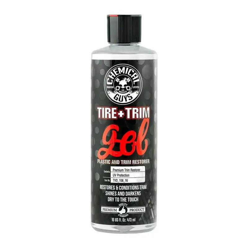 Chemical Guys Tire & Trim Gel for Plastic Rubber - 16oz - Case of 6 - Truck Automotive