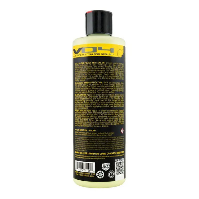 Chemical Guys V4 All-In-One Polish & Sealant - 16oz - Case of 6 - Truck Automotive