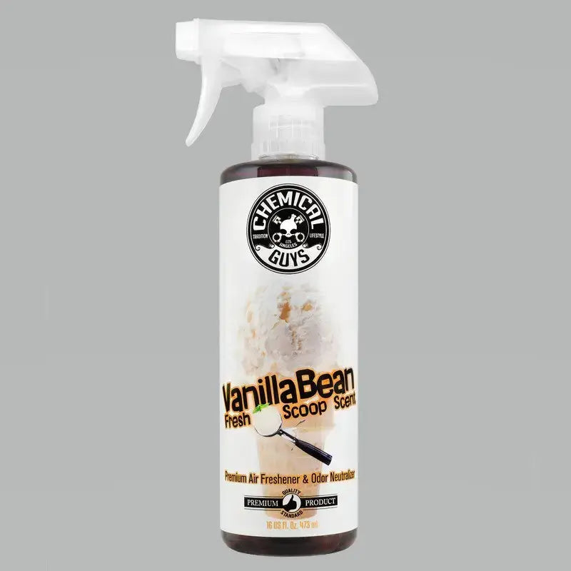 Chemical Guys Vanilla Bean Air Freshener & Odor Eliminator - 16oz - Case of 6 - Truck Automotive