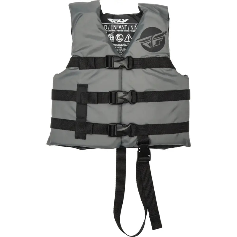 FLY RACING Child Flotation Vest Grey/Black