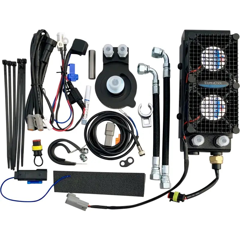 ULTRACOOL Chopped Oil Cooler M8 Touring `17 23 Blk