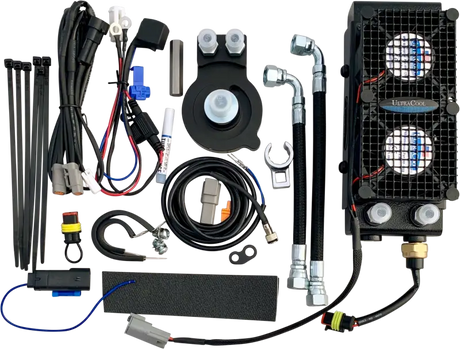 ULTRACOOL Chopped Oil Cooler M8 Touring `17 23 Blk