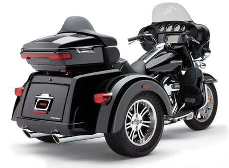 909 Twins 4" Slip Ons Chrome Tri Glide 09 22 - COBRA