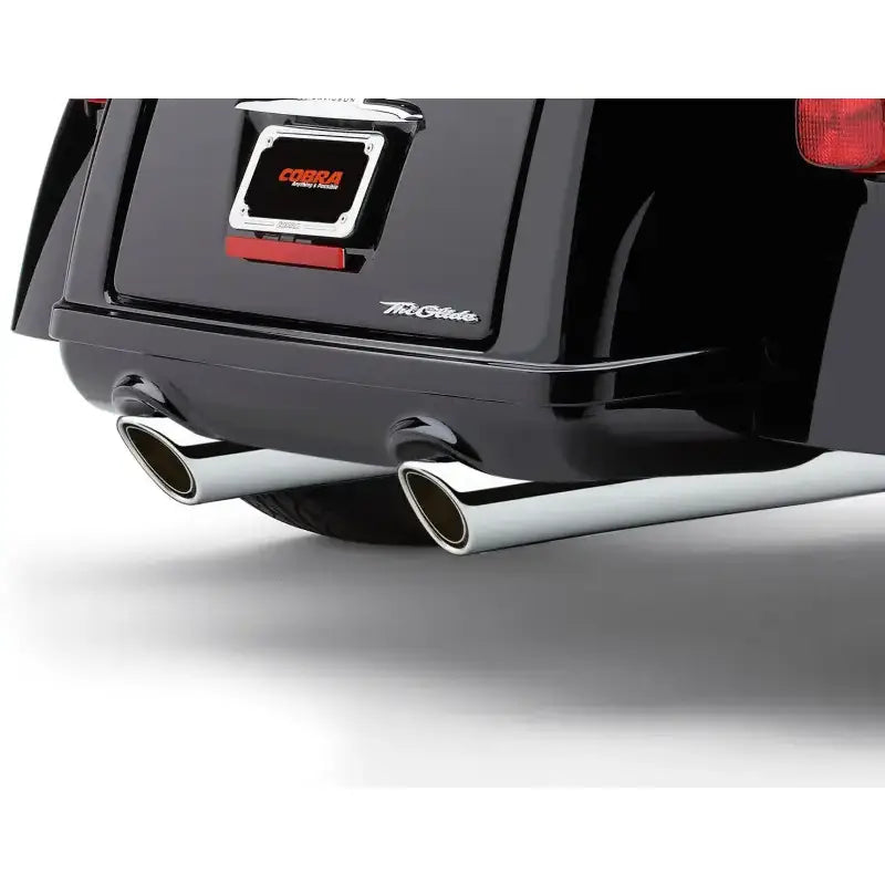 909 Twins 4" Slip Ons Chrome Tri Glide 09 22 - COBRA