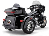 Slip Ons W/Billet Tips Chrome Tri Glide 09 22 - COBRA