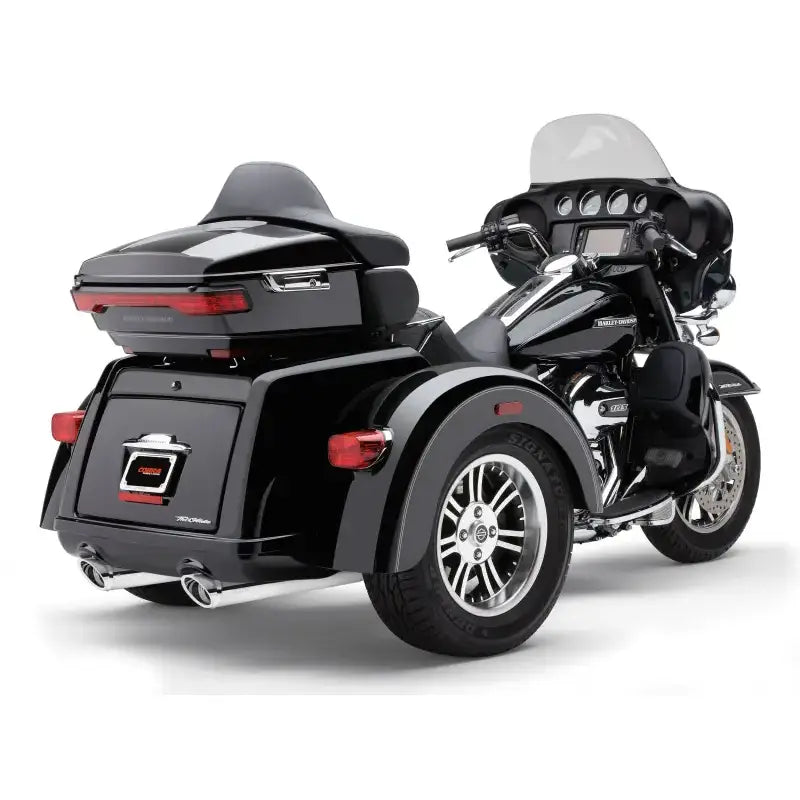 Slip Ons W/Billet Tips Chrome Tri Glide 09 22 - COBRA