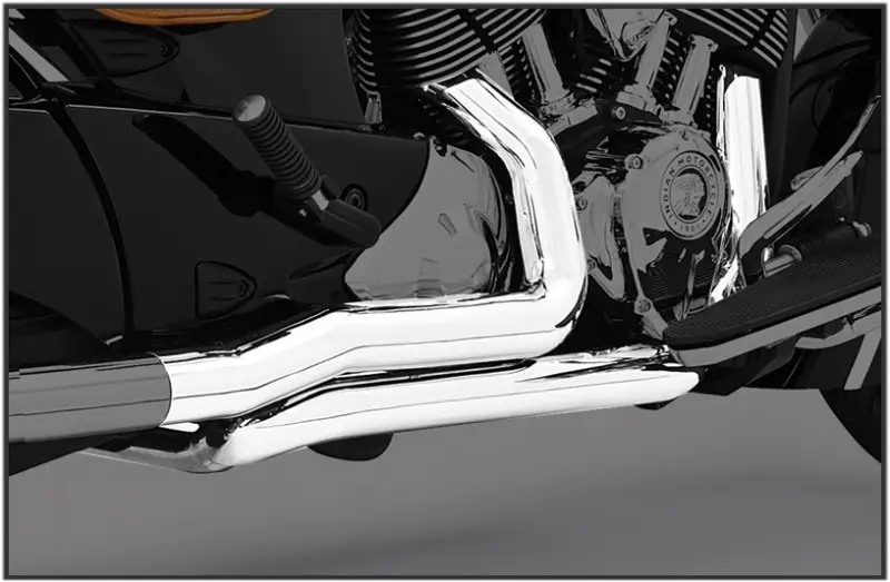 True Dual Headers Chrome `14 Up Indian Ex Scout - FREEDOM