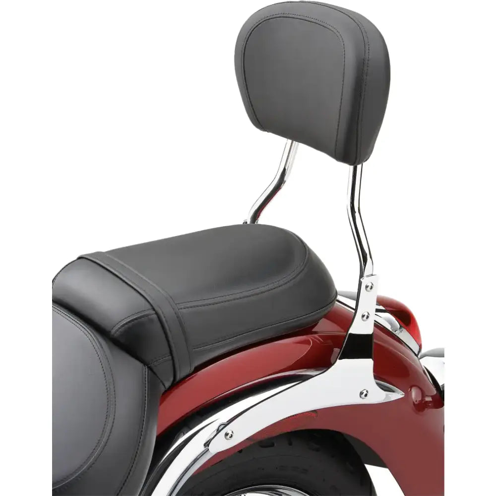 Short Round Sissy Bar W/Pad Chrome Hon Vt1300 Sttlne 10 16 - COBRA