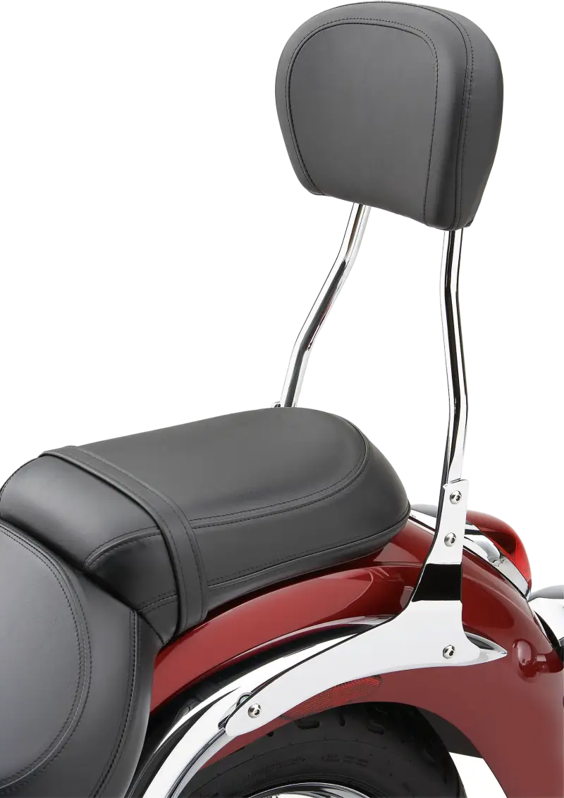 Std Round Sissy Bar W/Pad Chrome Road Star 1600/1700 - COBRA