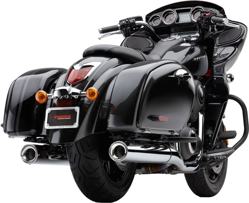 Slip On Billet Tips Chrome Kaw Voyager/Vaquero - COBRA