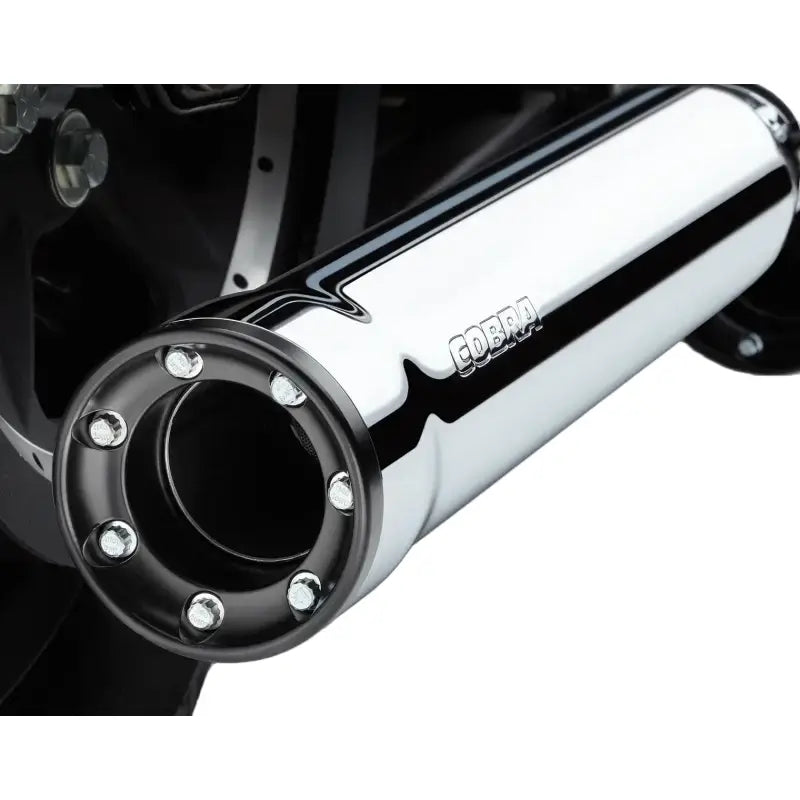 3" Rpt Slip Ons Chrome Flh/Flt 95 16 - COBRA