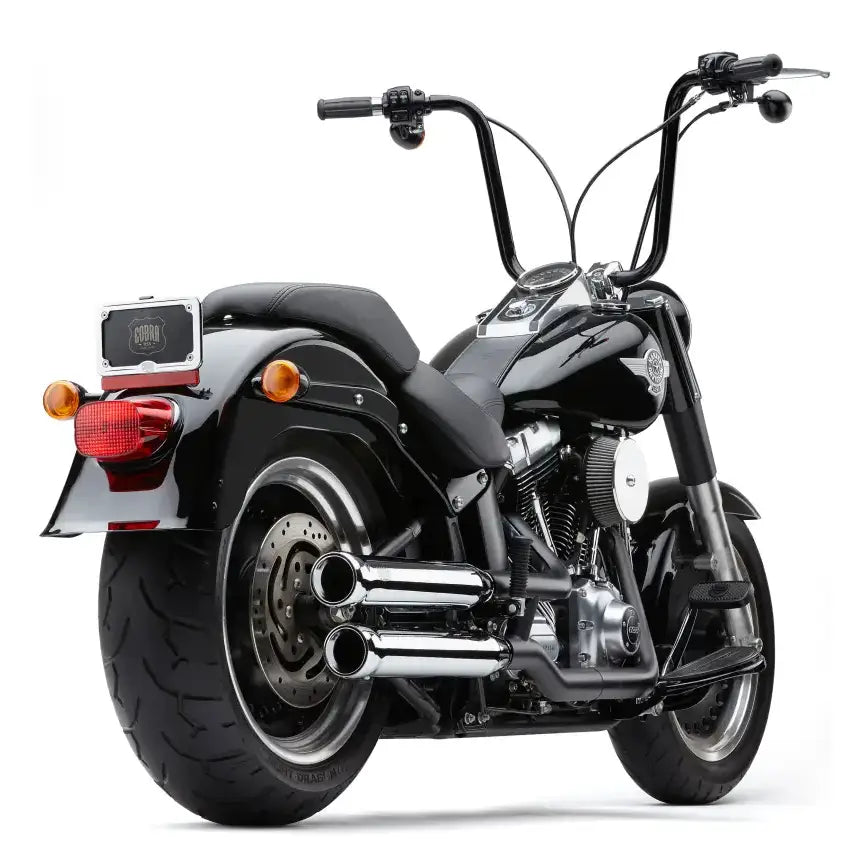 3" Nh Series Slip Ons Chrome Fat Boy/Dce 07 17 - COBRA