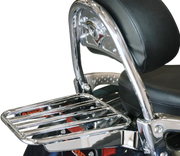 Solo Luggage Rack Tube Chrome Fits OEM Backrest Kaw Vn1600d - COBRA