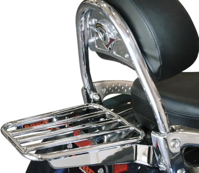 Solo Luggage Rack Tube Chrome Fits OEM Backrest Kaw Vn1600d - COBRA